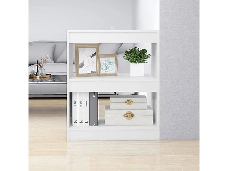 Libreria | Scaffale | Mobile di stoccaggio Divisorio Bianco 60x30x72 cm