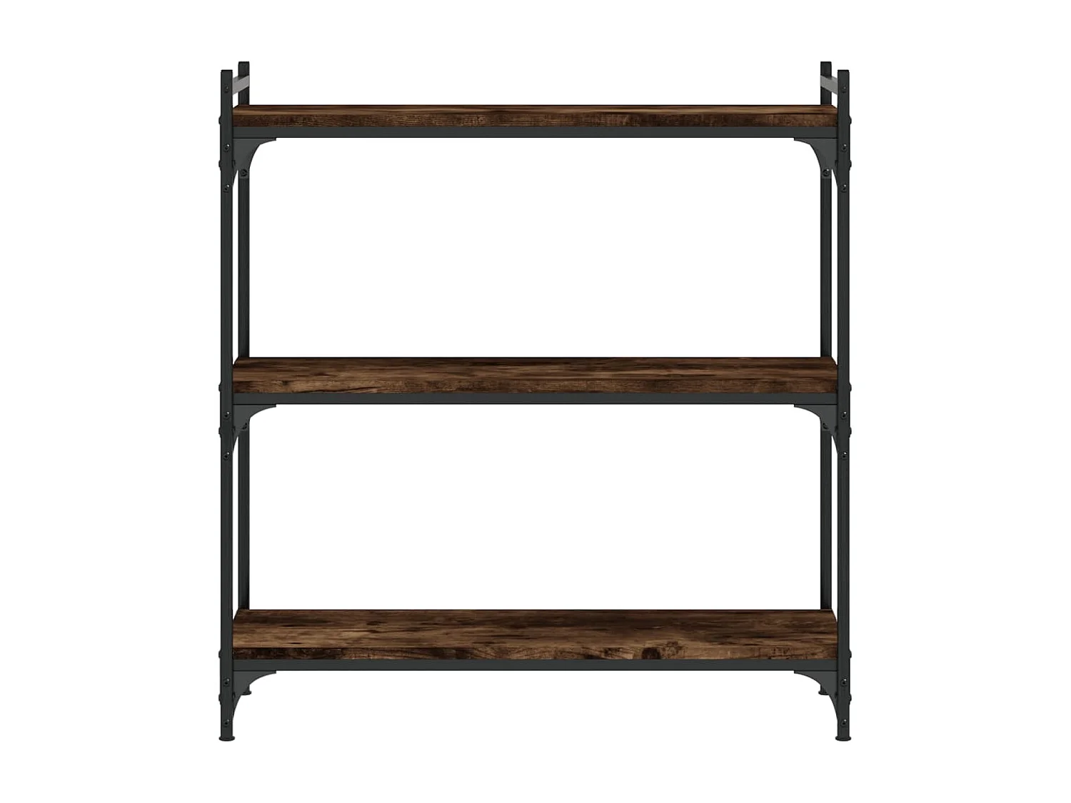 Libreria | Scaffale | Mobile di stoccaggio a 3 Ripiani Rovere Fumo 80x30x86 cm Legno Multistrato