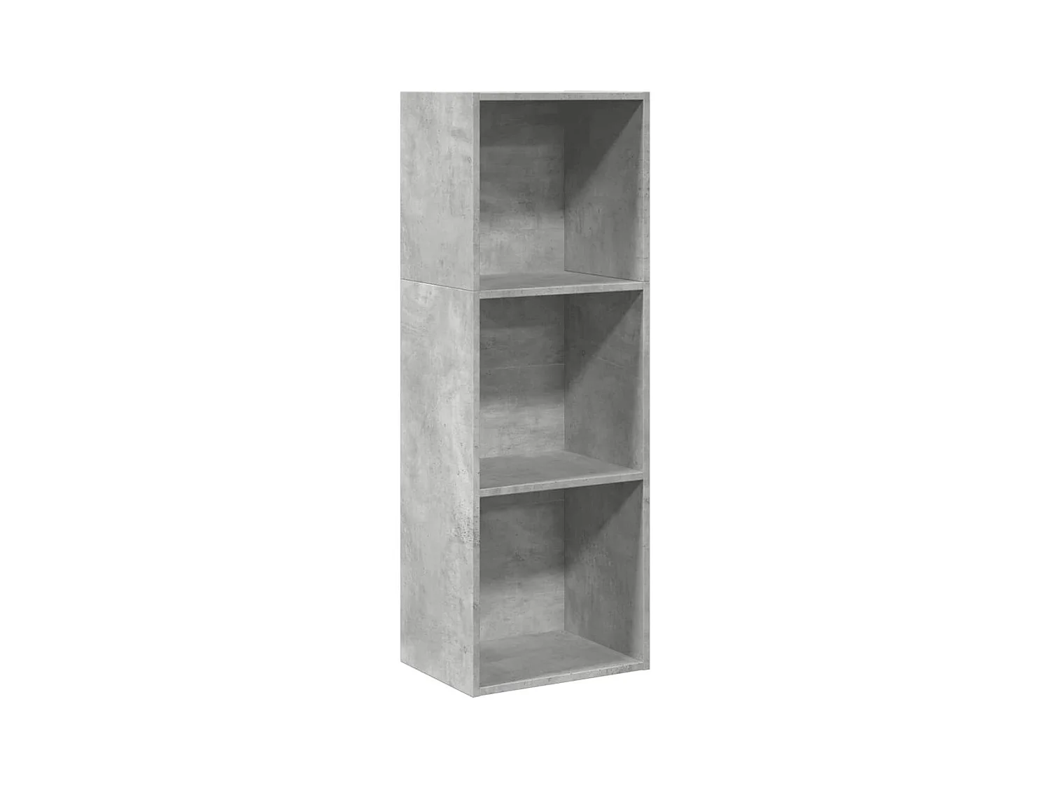 Bibliothèque | Etagère de rangement | Meuble de rangement gris béton 40x30x114 cm bois d'ingénierie