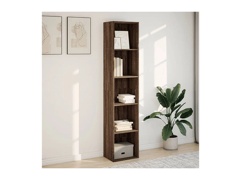 Bibliothèque | Etagère de rangement | Meuble de rangement chêne marron 40x30x189 cm bois d'ingénierie