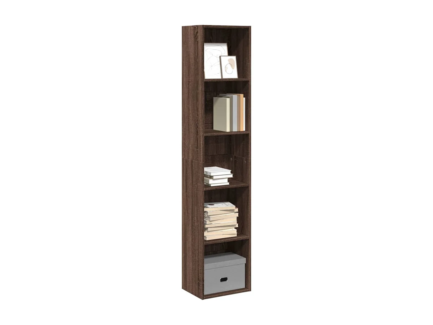 Libreria | Scaffale | Mobile di stoccaggio Rovere Marrone 40x30x189 cm in Legno Multistrato