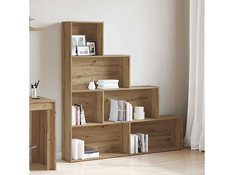 Libreria | Scaffale | Mobile di stoccaggio Rovere Artigianale 157x24x160 cm Legno Multistrato