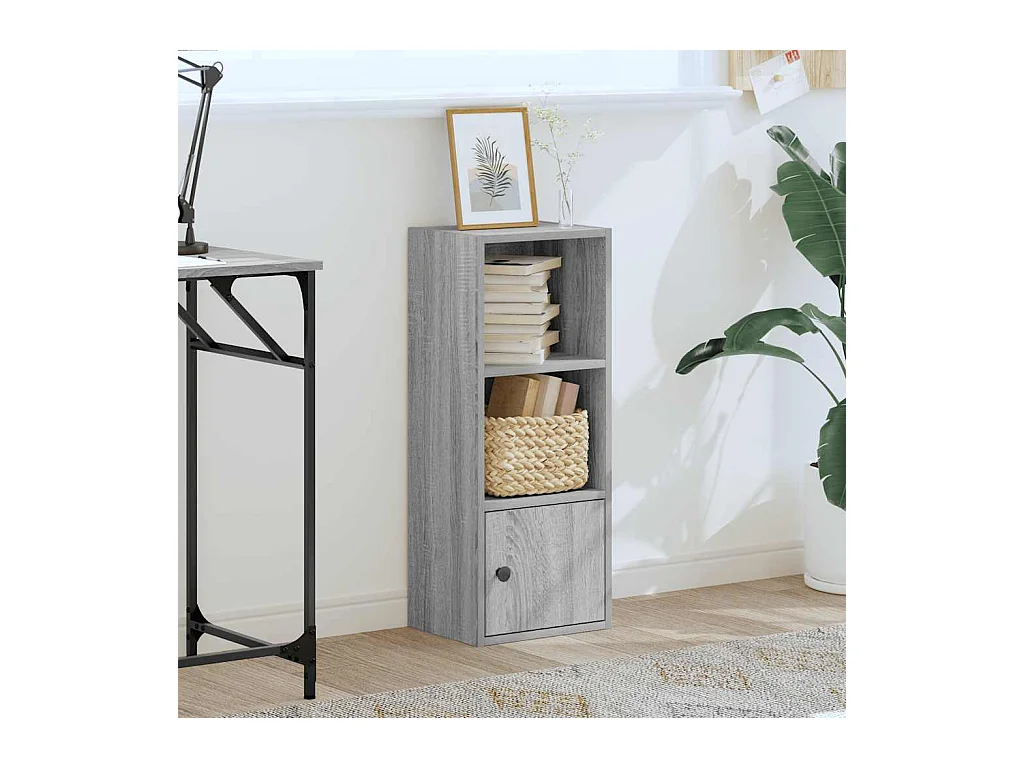 Bibliothèque | Etagère de rangement | Meuble de rangement sonoma gris 31x24x77 cm bois d'ingénierie