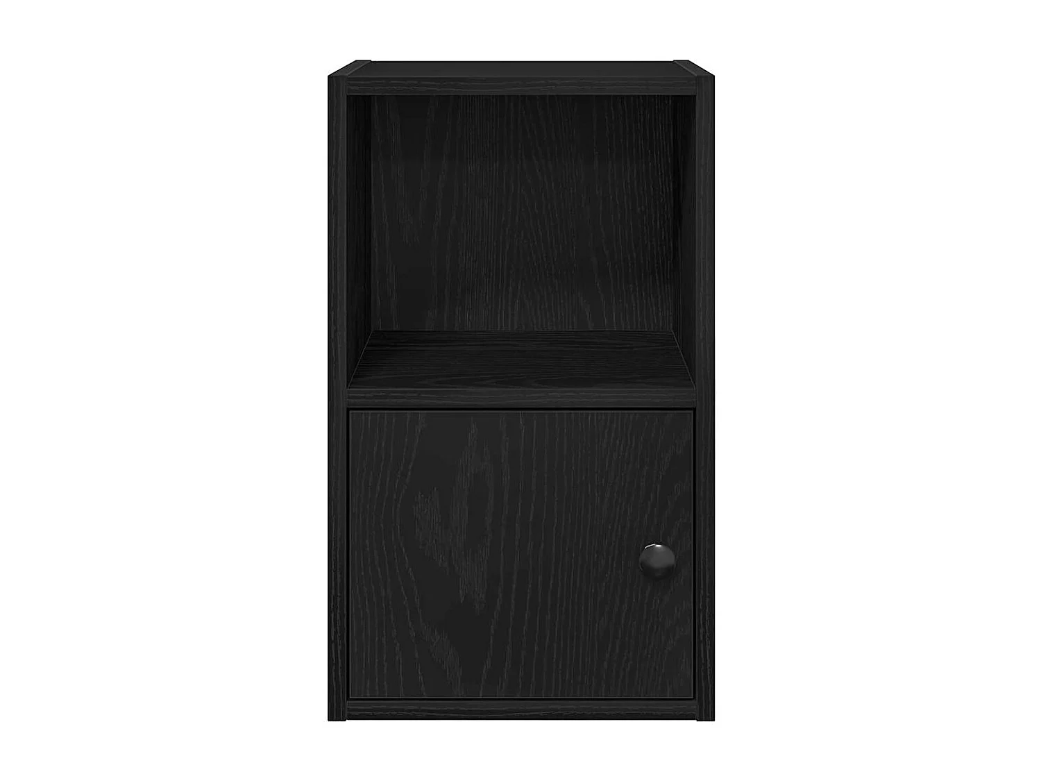 Libreria | Scaffale | Mobile di stoccaggio Rovere Nero 31x24x52 cm in Legno Multistrato