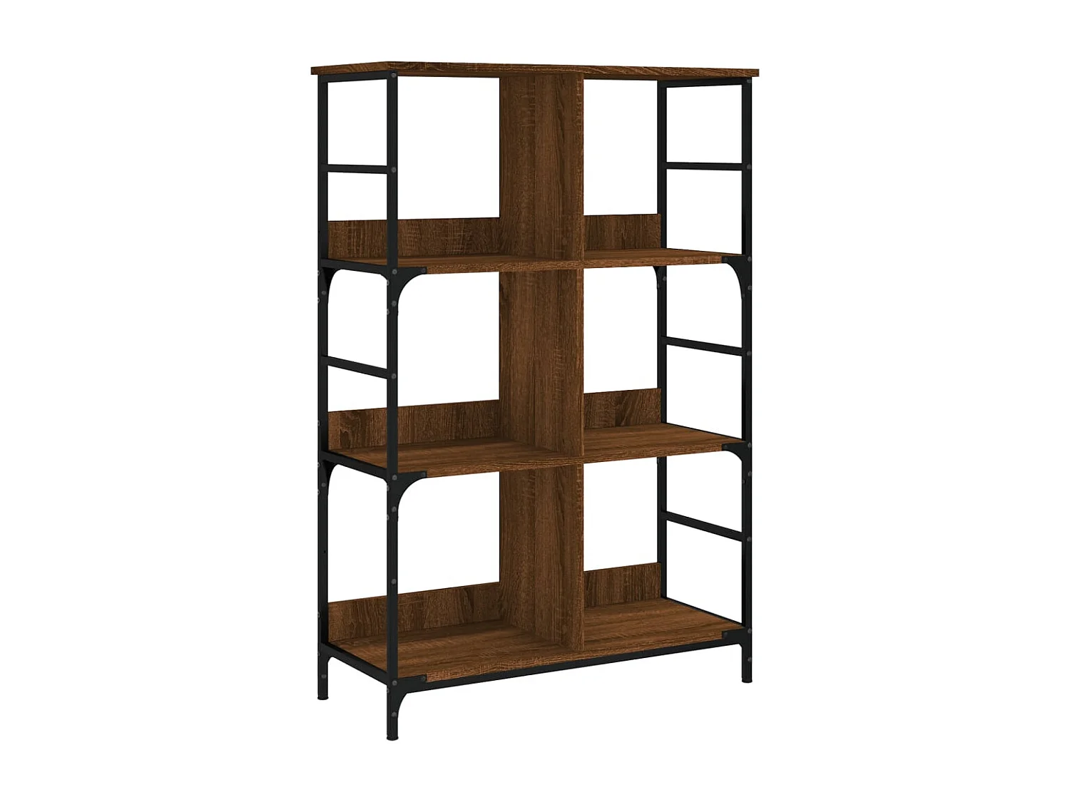 Bibliothèque | Etagère de rangement | Meuble de rangement chêne marron 78,5x33x117,5 cm bois d'ingénierie