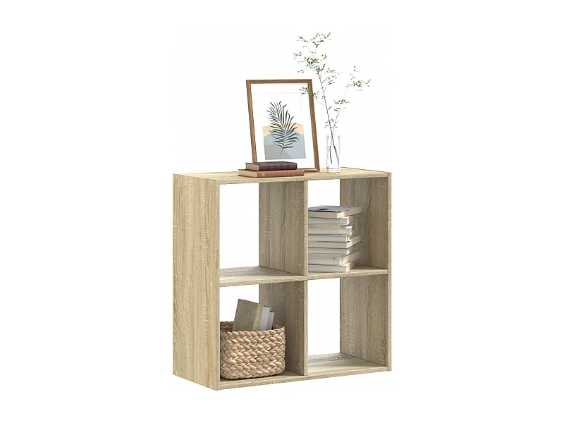 Bibliothèque | Etagère de rangement | Meuble de rangement chêne sonoma 68,5x32x68,5 cm bois d'ingénierie