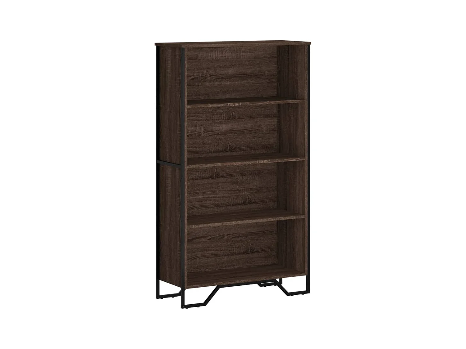 Bibliothèque | Etagère de rangement | Meuble de rangement chêne marron 80x31x137,5 cm bois d'ingénierie