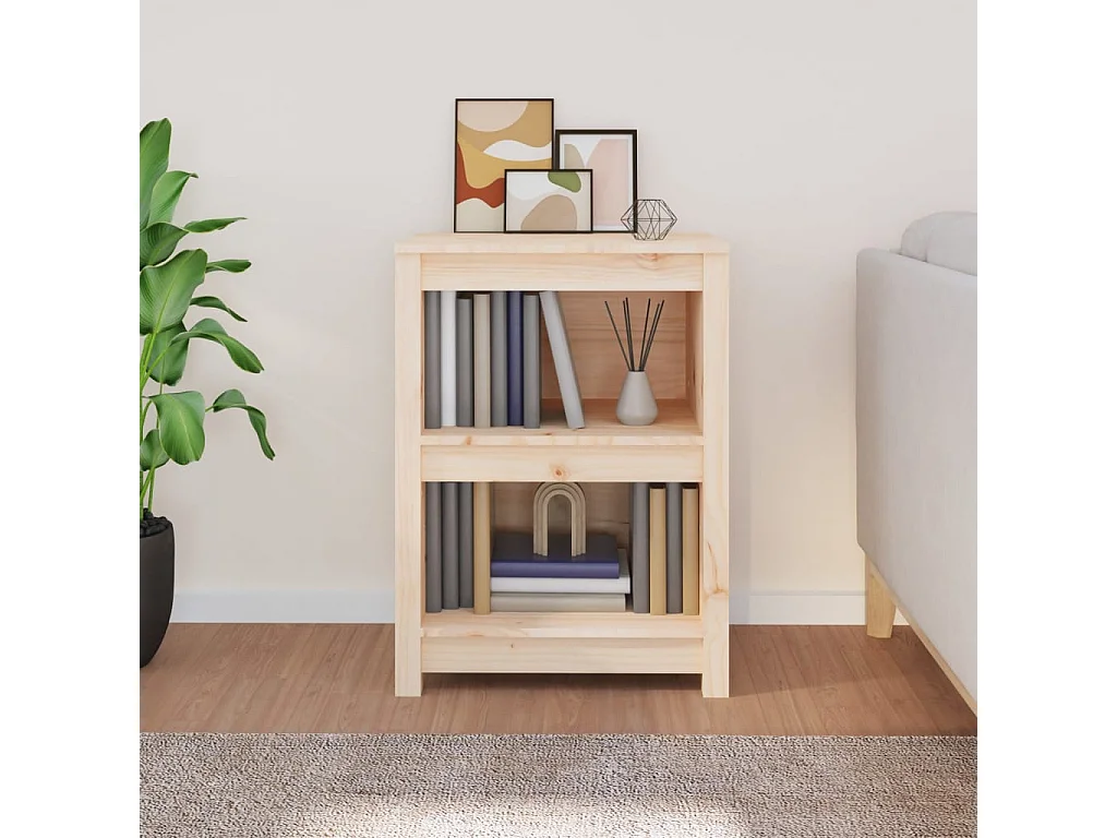 Bibliothèque | Etagère de rangement | Meuble de rangement 50x35x68 cm Bois de pin massif