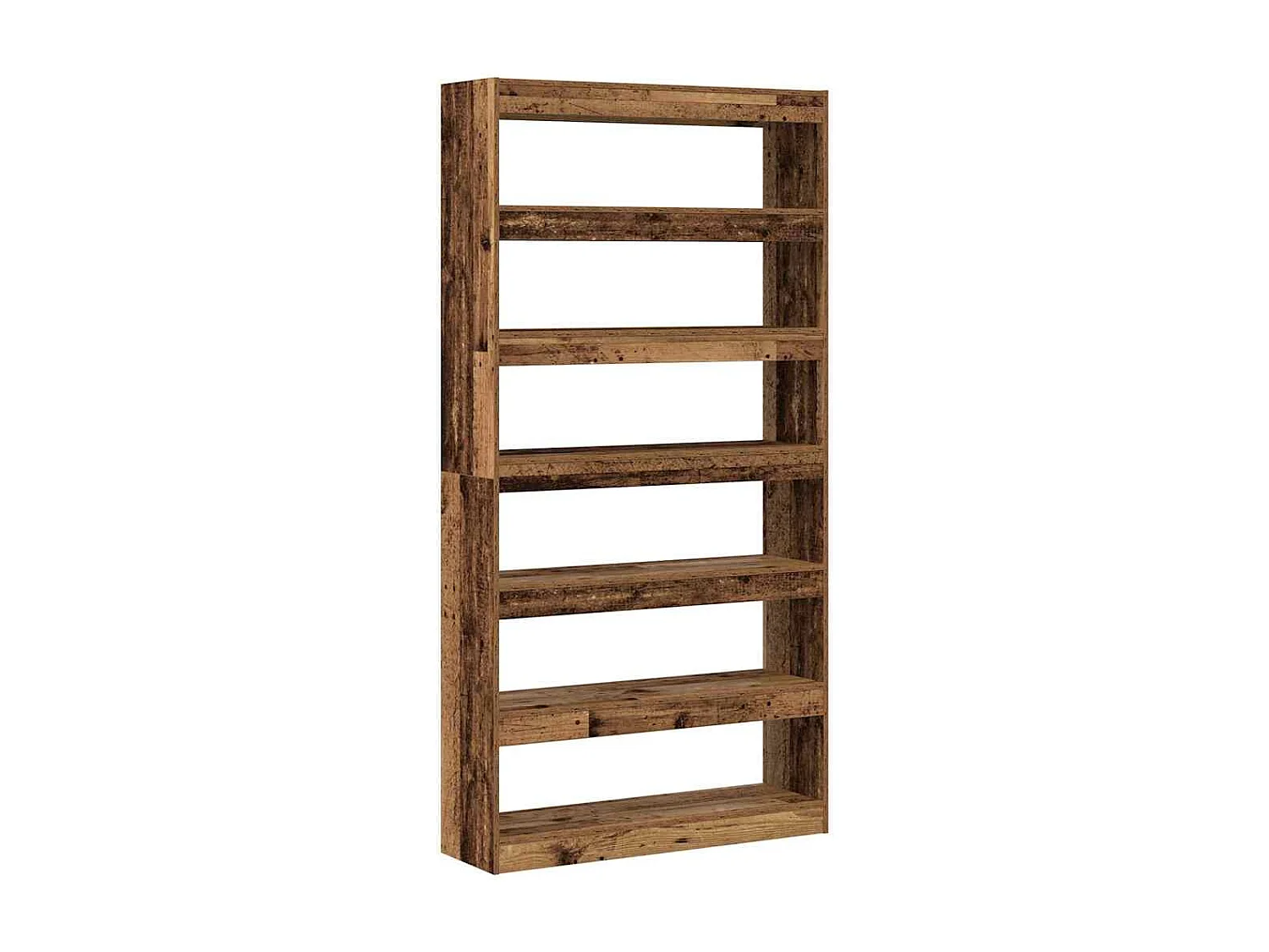 Bibliothèque | Etagère de rangement | Meuble de rangement Bois vieilli Bois d'ingénierie 100 x 30 x 198 cm