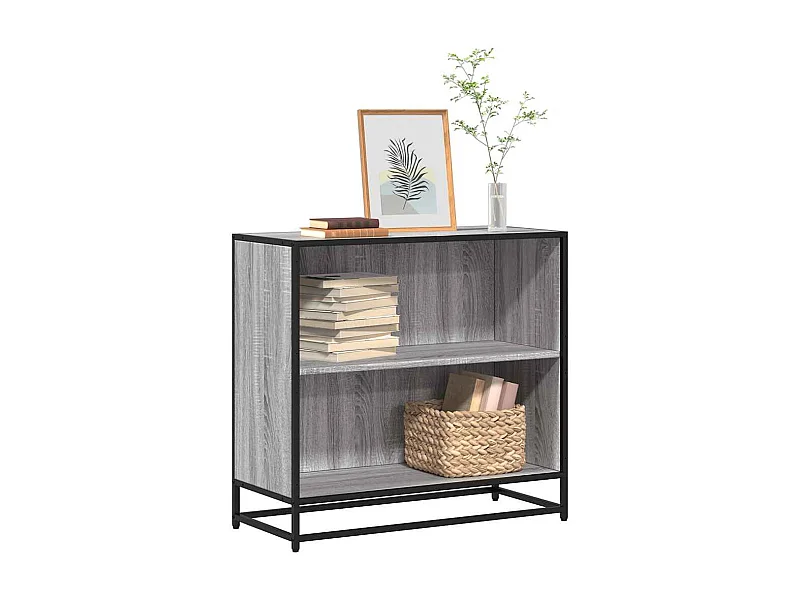 Bibliothèque | Etagère de rangement | Meuble de rangement sonoma gris 80,5x35x76 cm bois d'ingénierie