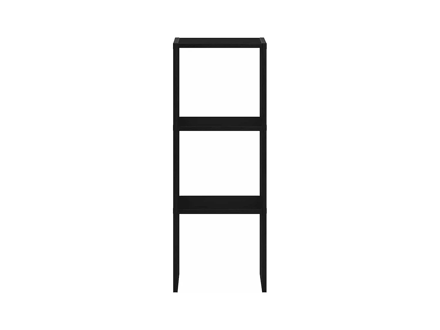 Libreria | Scaffale | Mobile di stoccaggio Impilabili Rovere Nero 30x30x80 cm Legno Multistrato