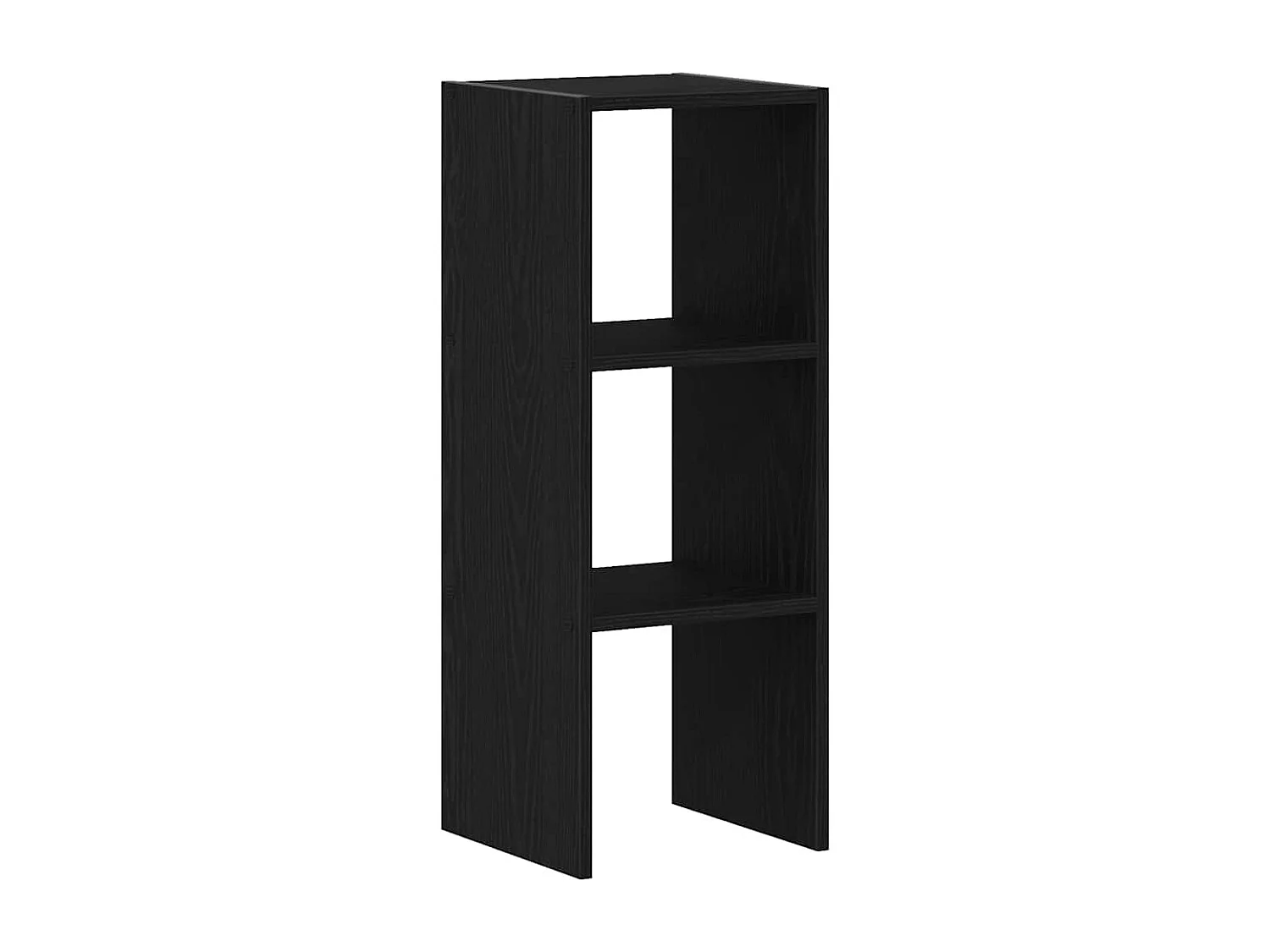 Libreria | Scaffale | Mobile di stoccaggio Impilabili Rovere Nero 30x30x80 cm Legno Multistrato