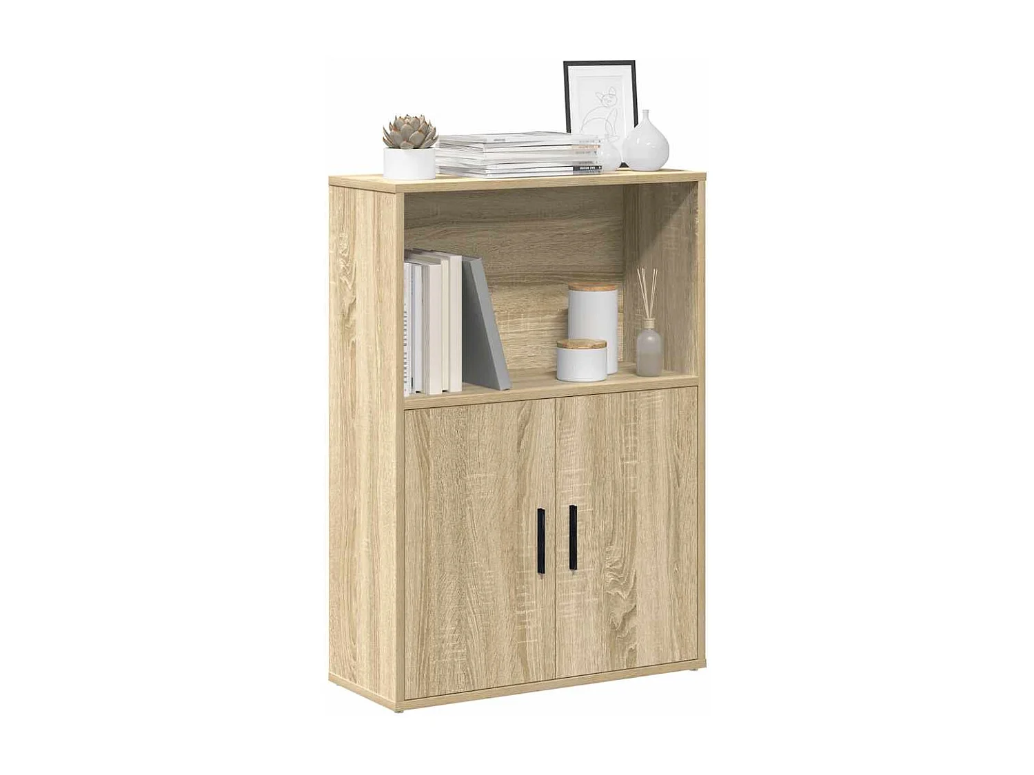 Bibliothèque | Etagère de rangement | Meuble de rangement chêne sonoma 60x24x85 cm bois d'ingénierie