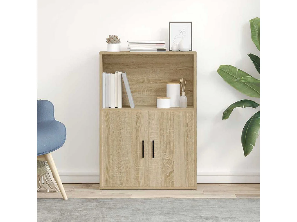 Bibliothèque | Etagère de rangement | Meuble de rangement chêne sonoma 60x24x85 cm bois d'ingénierie