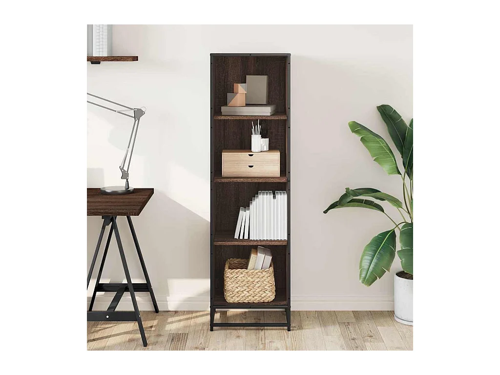 Bibliothèque | Etagère de rangement | Meuble de rangement chêne marron 40x35x139 cm bois d'ingénierie