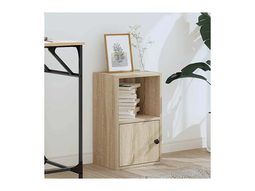Bibliothèque | Etagère de rangement | Meuble de rangement chêne sonoma 31x24x52 cm bois d'ingénierie