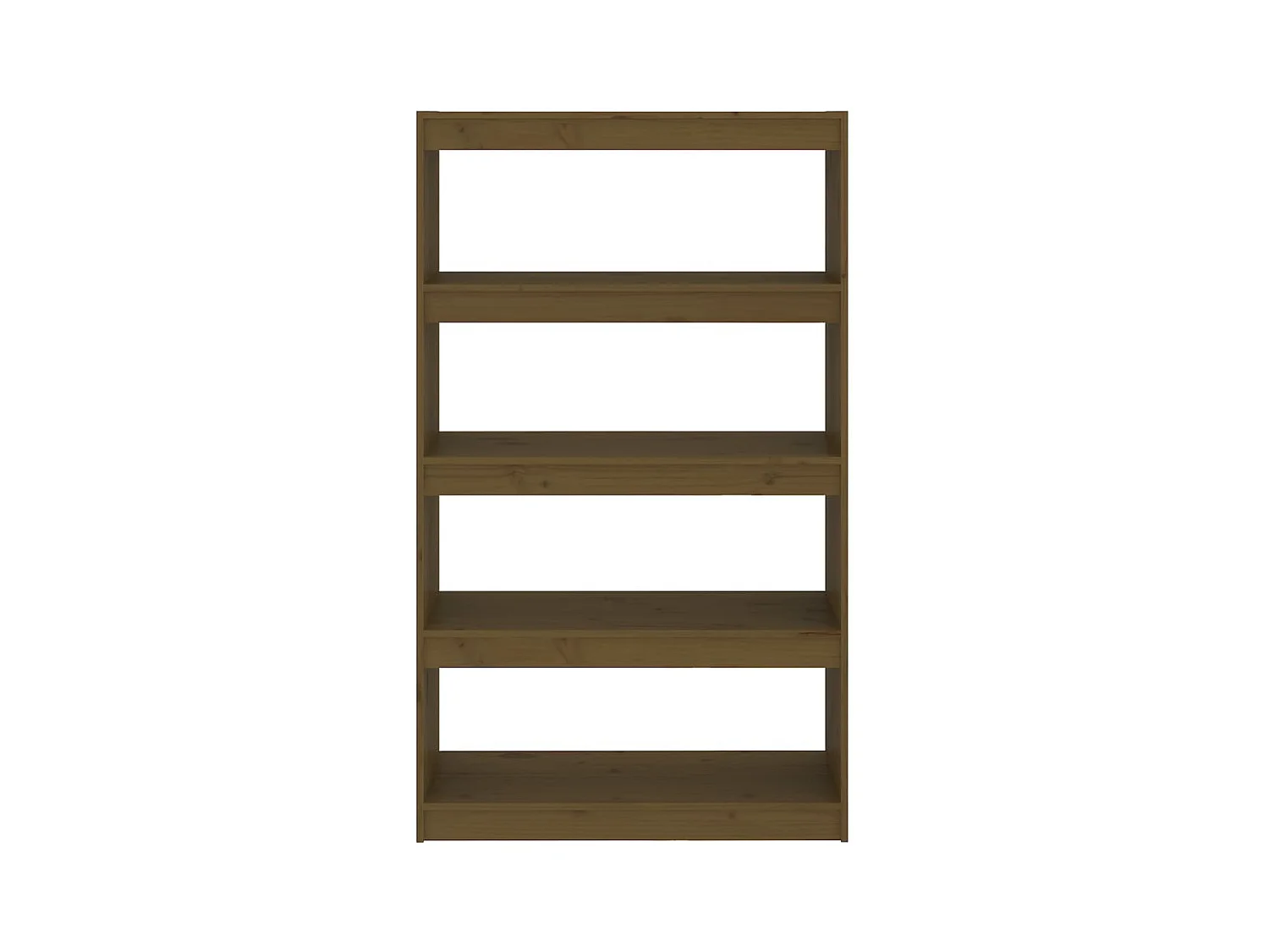 Bibliothèque | Etagère de rangement | Meuble de rangement Marron miel 80x30x135,5 cm Pin