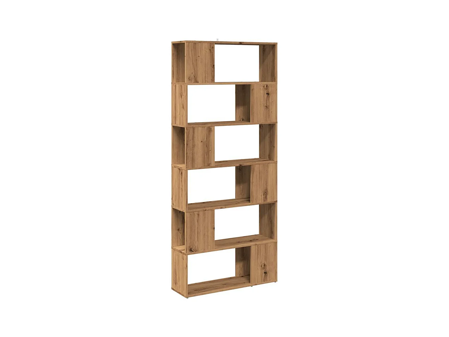 Bibliothèque | Etagère de rangement | Meuble de rangement chêne artisanal 80x24x186 cm