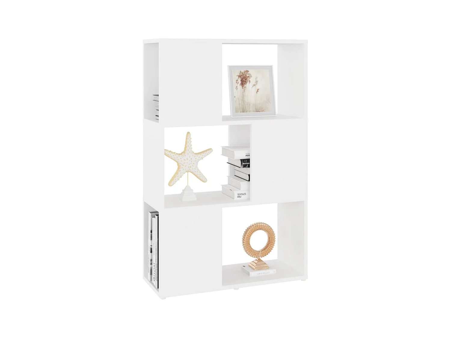 Bibliothèque | Etagère de rangement | Meuble de rangement Blanc 60x24x94 cm