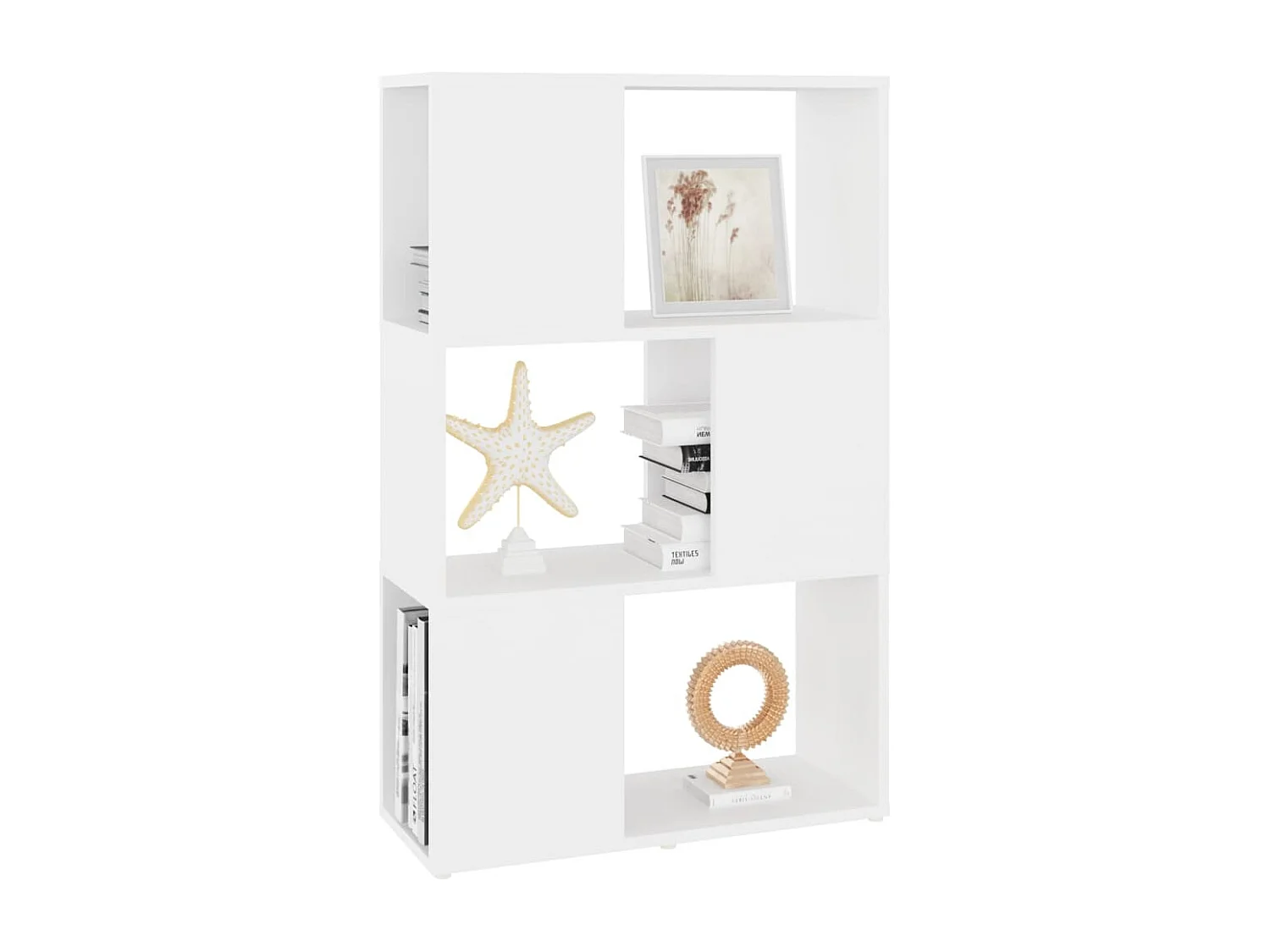 Bibliothèque | Etagère de rangement | Meuble de rangement Blanc 60x24x94 cm