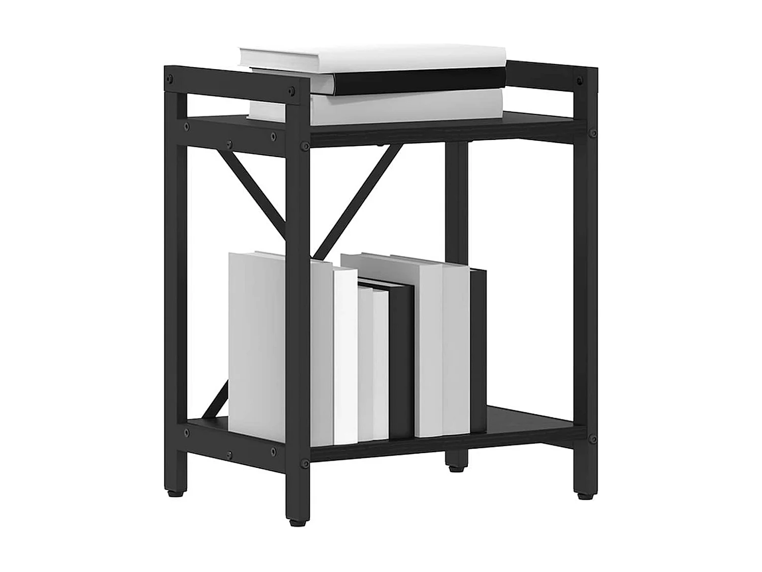 Libreria | Scaffale | Mobile di stoccaggio Rovere nero 40 x 30 x 48.5 cm Legno multistrato