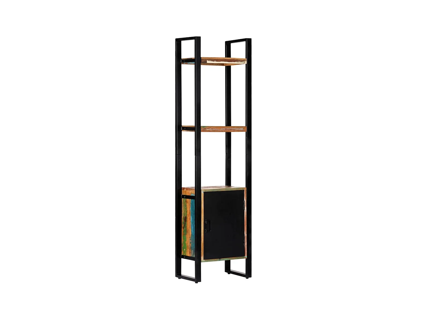 Libreria | Scaffale | Mobile di stoccaggio 45x30x171 cm in Legno Massello di Recupero