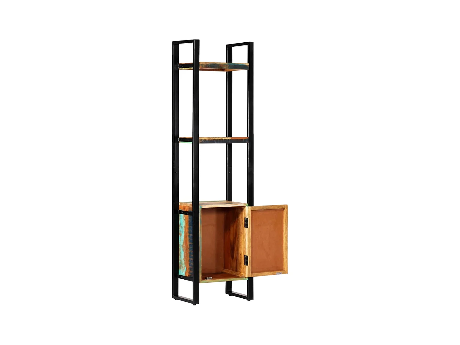 Libreria | Scaffale | Mobile di stoccaggio 45x30x171 cm in Legno Massello di Recupero