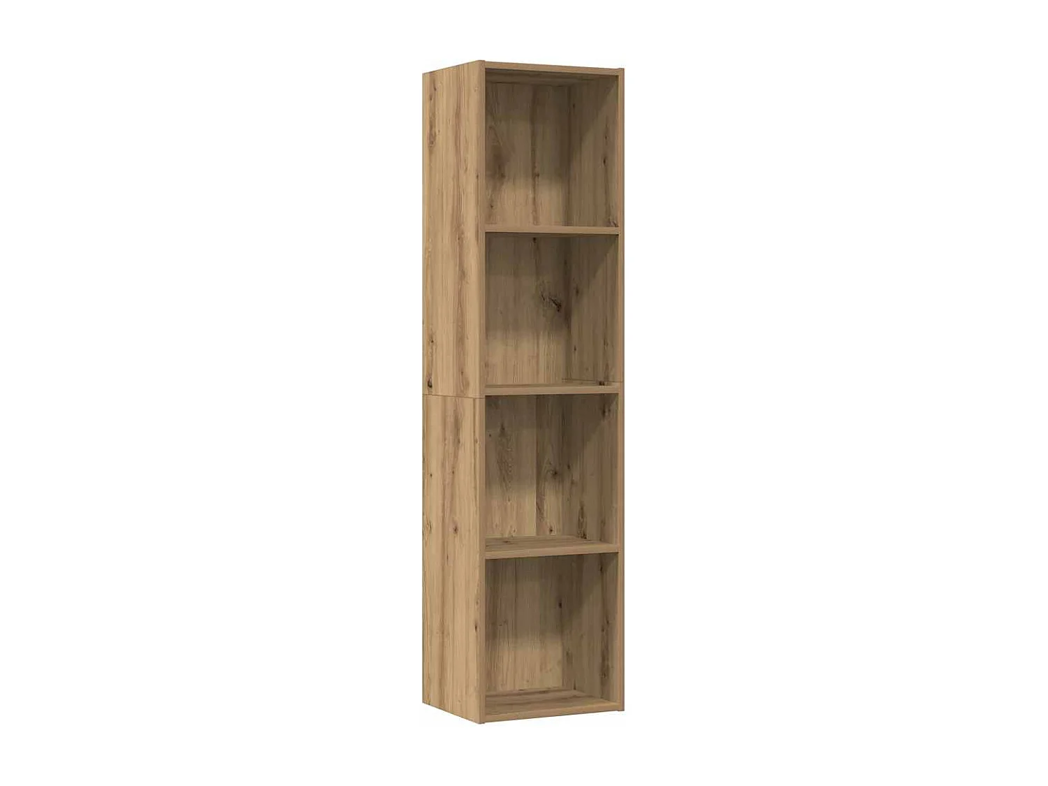 Libreria | Scaffale | Mobile di stoccaggio Mobile TV Rovere Artigianale 36x30x143 cm Truciolato