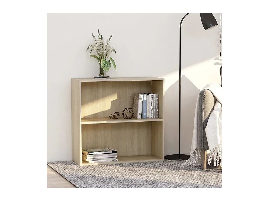 Libreria | Scaffale | Mobile di stoccaggio Rovere Sonoma 80x30x76,5 cm in Legno Multistrato