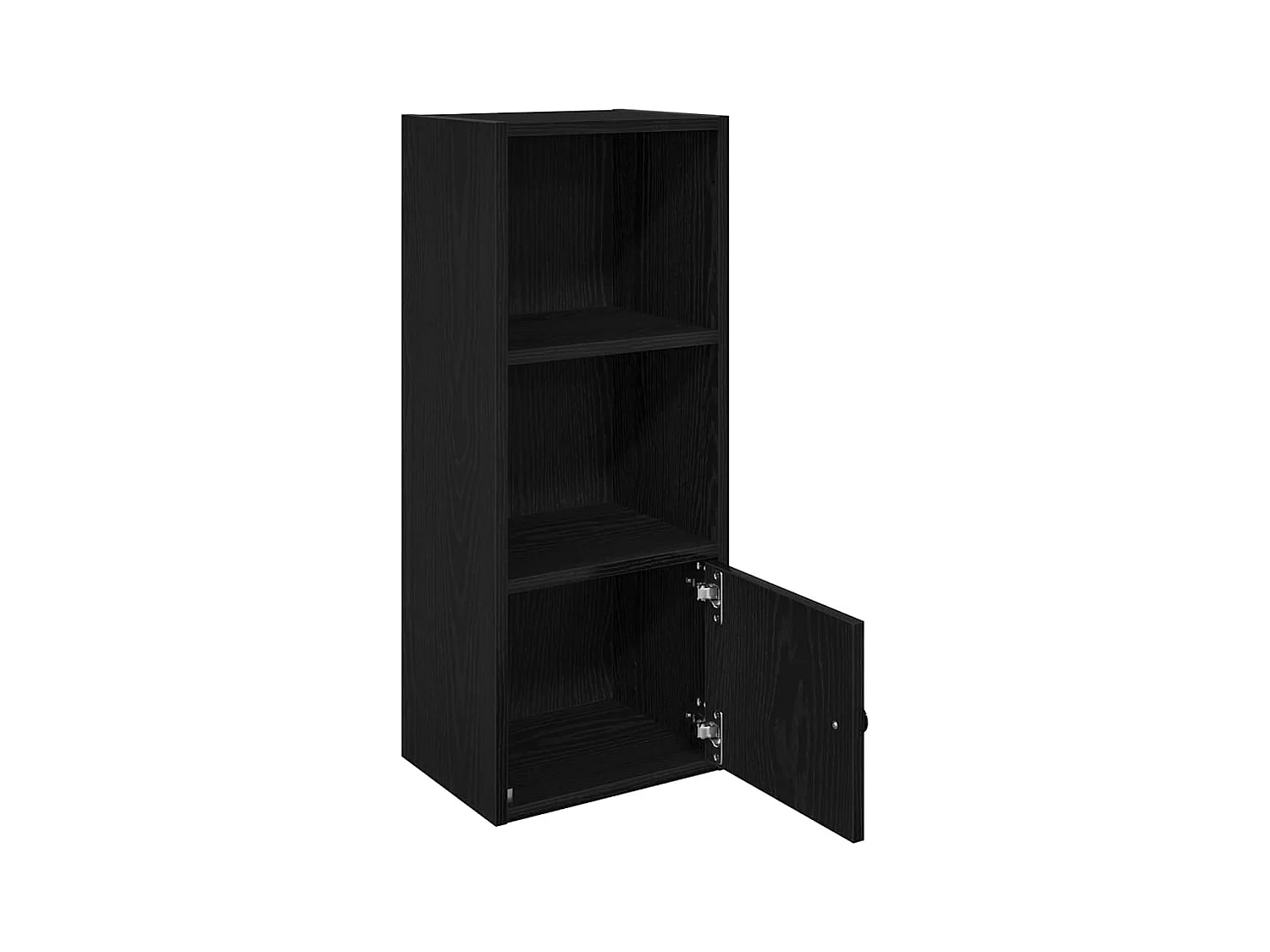 Libreria | Scaffale | Mobile di stoccaggio Rovere Nero 31x24x77 cm in Legno Multistrato