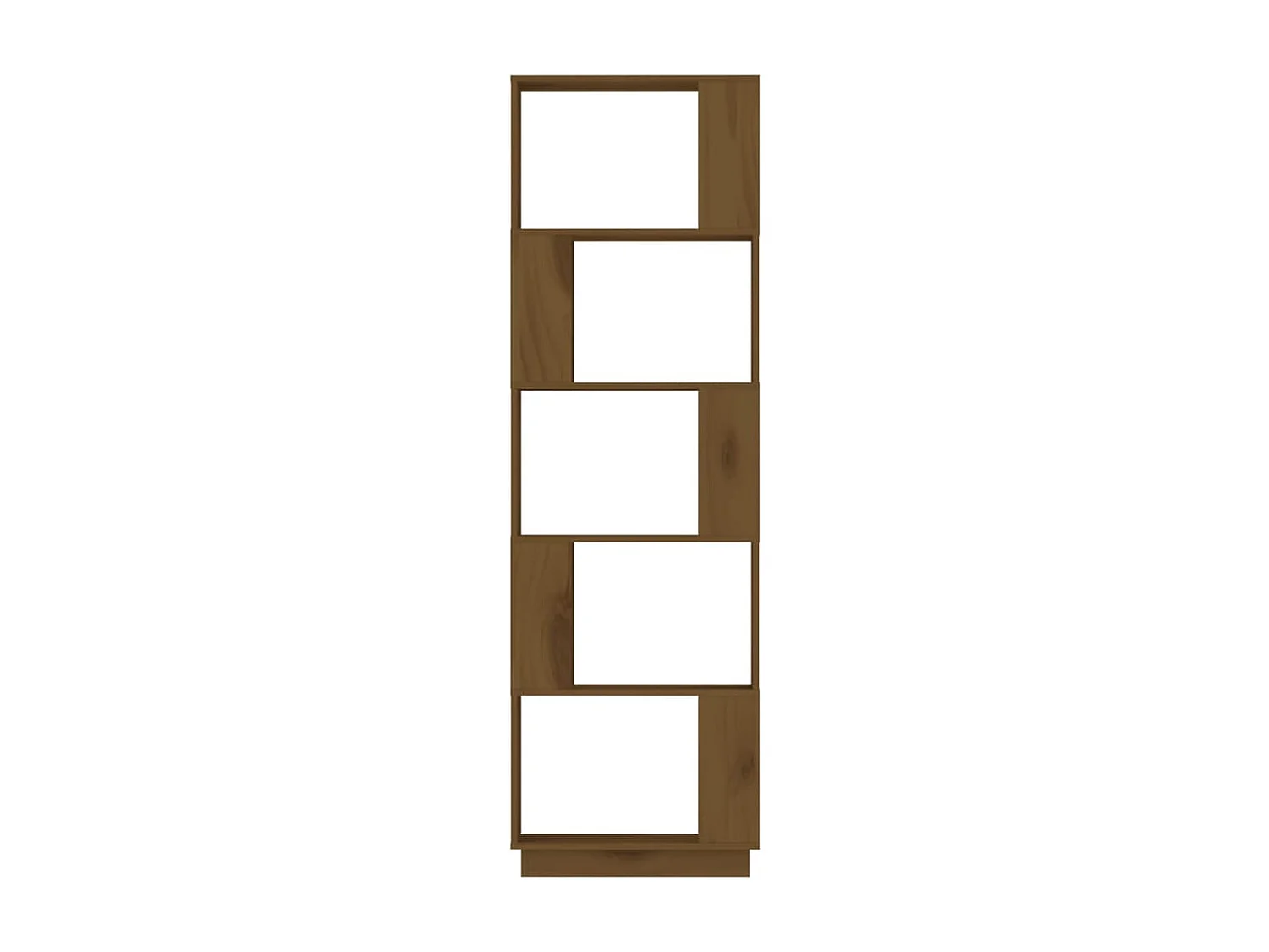 Libreria | Scaffale | Mobile di stoccaggio Divisorio Ambrato 51x25x163,5cm Legno Massello di Pino