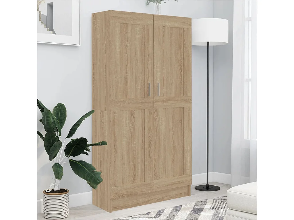 Libreria | Scaffale | Mobile di stoccaggio Rovere Sonoma 82,5x30,5x150 cm in Legno Multistrato