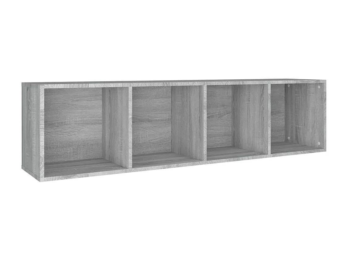 Libreria | Scaffale | Mobile di stoccaggio Mobile TV Grigio Sonoma 36x30x143 cm Legno Multistrato