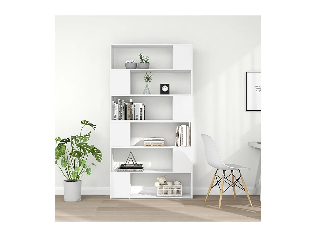 Bibliothèque | Etagère de rangement | Meuble de rangement Blanc 100x24x188 cm