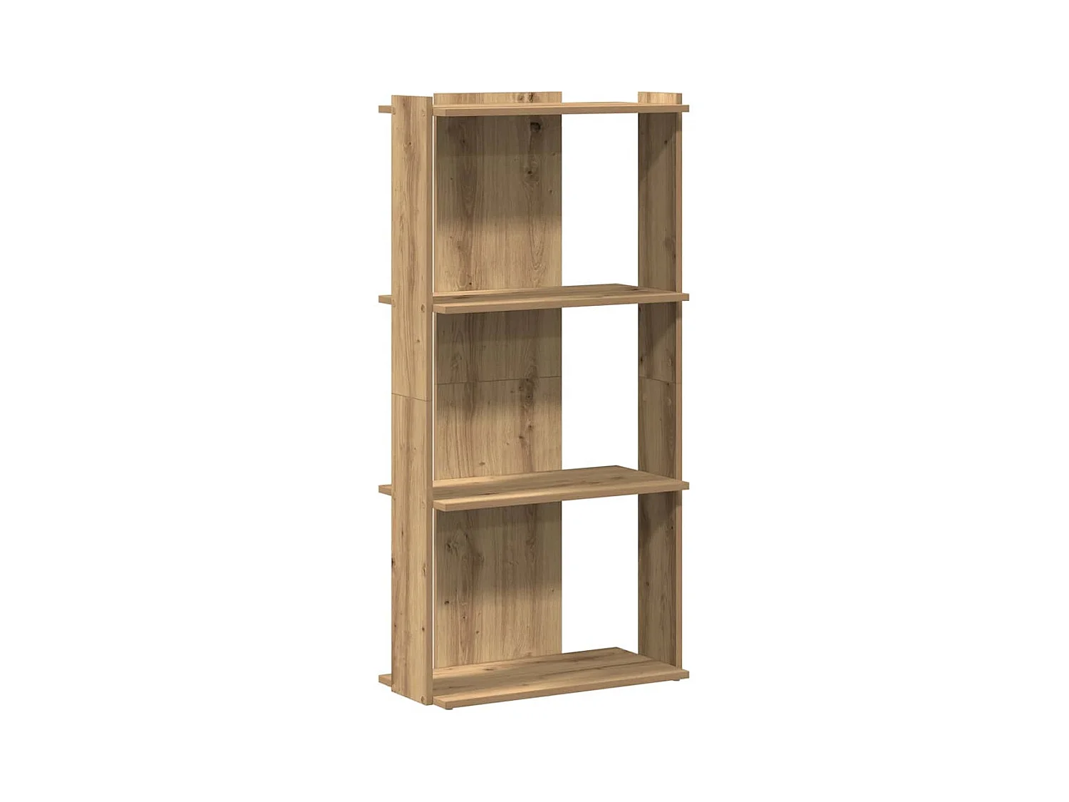 Bibliothèque | Etagère de rangement | Meuble de rangement à 3 niveaux chêne artisanal 60x30x120 cm