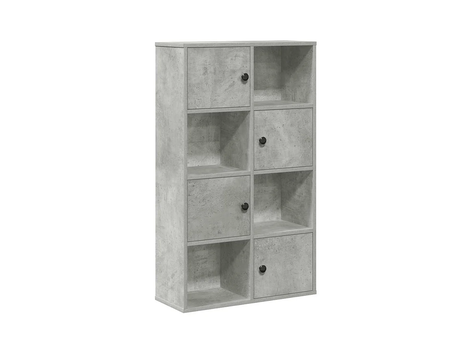 Bibliothèque | Etagère de rangement | Meuble de rangement gris béton 60x24x101,5 cm bois d'ingénierie