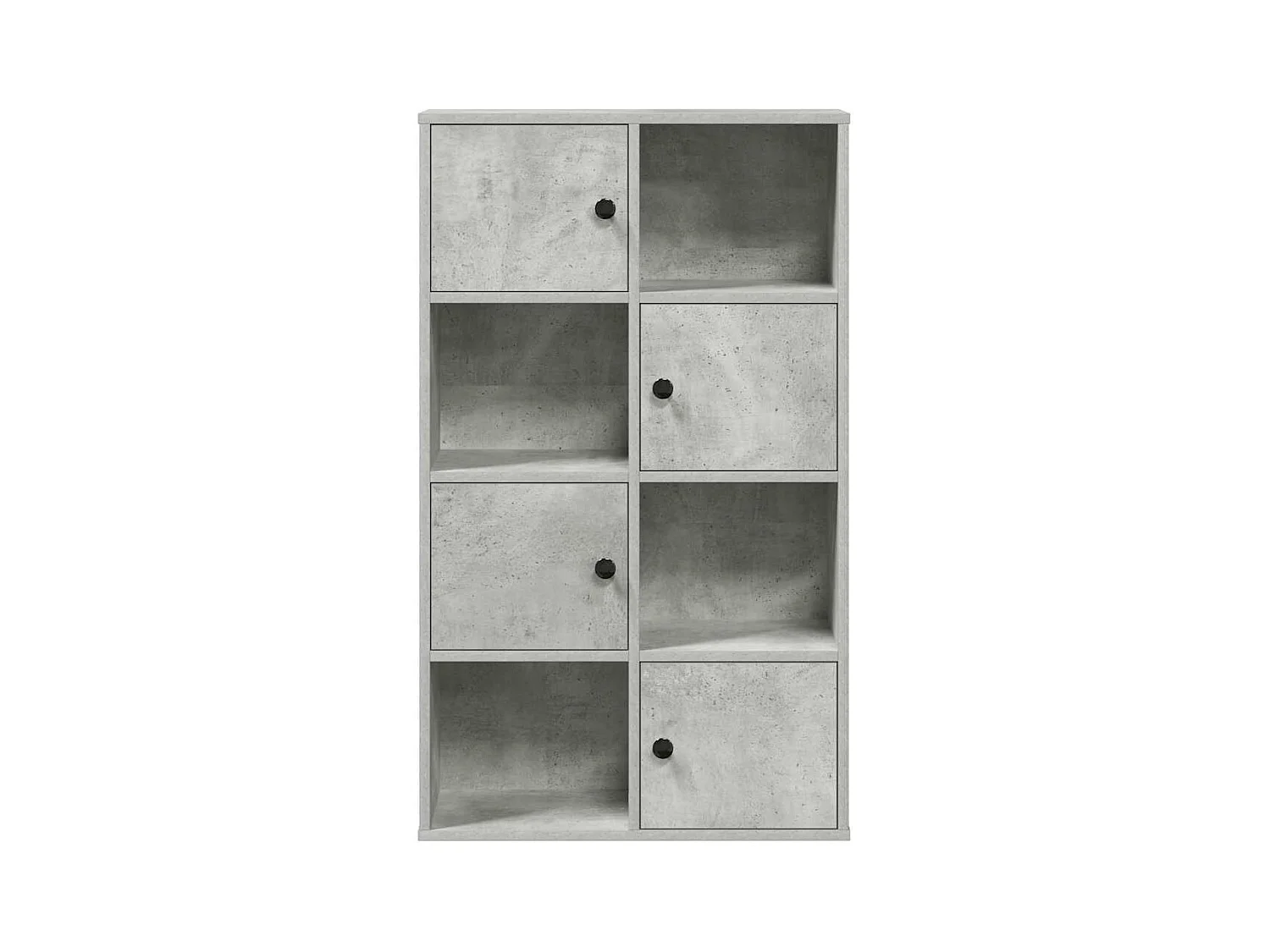 Bibliothèque | Etagère de rangement | Meuble de rangement gris béton 60x24x101,5 cm bois d'ingénierie