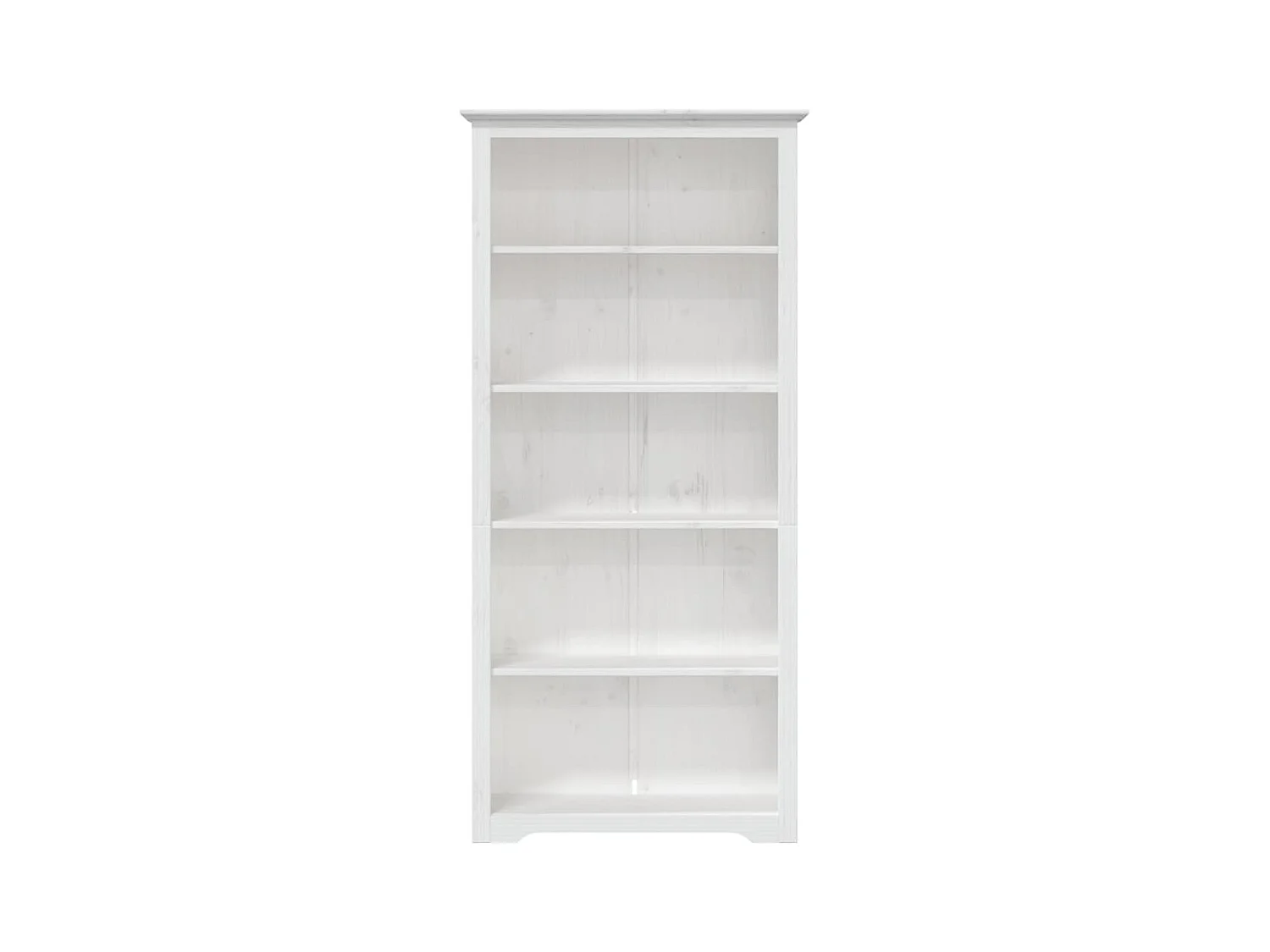 Bibliothèque | Etagère de rangement | Meuble de rangement BODO blanc 82x40x173 cm bois pin massif 5 niveaux