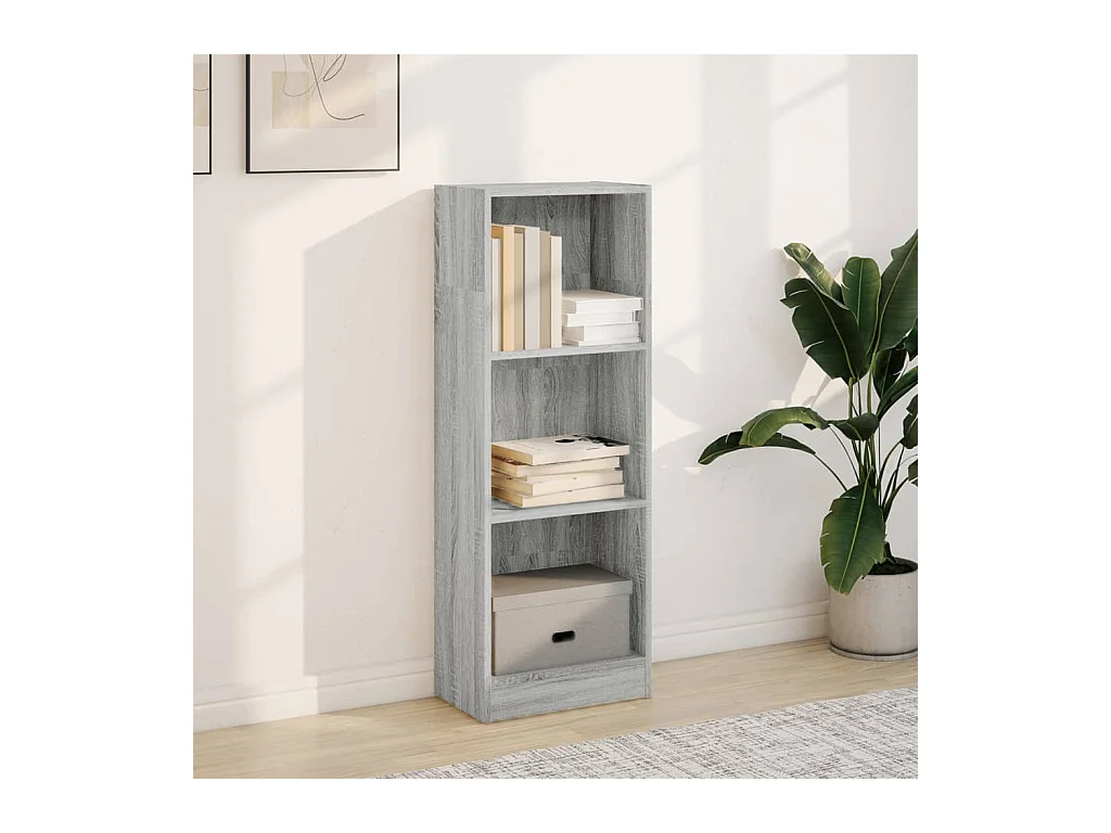 Bibliothèque | Etagère de rangement | Meuble de rangement sonoma gris 40x24x109 cm bois d'ingénierie