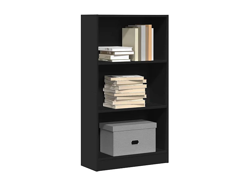 Libreria | Scaffale | Mobile di stoccaggio Nera 60x24x109 cm in Truciolato