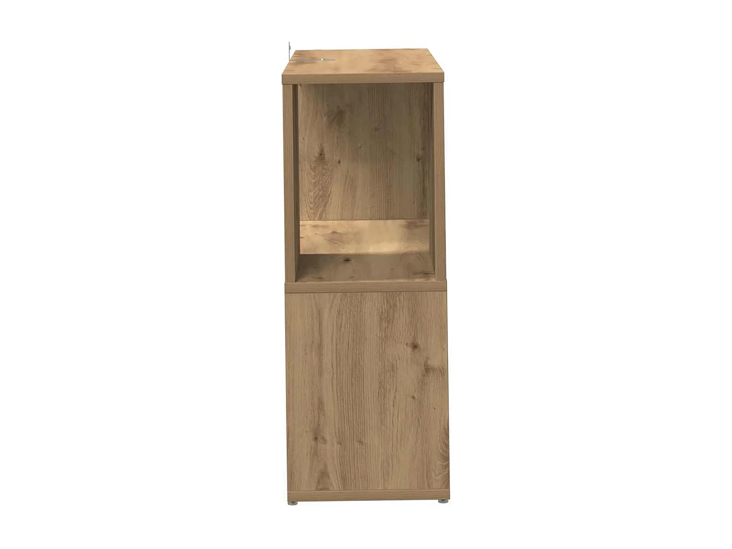 Bibliothèque | Etagère de rangement | Meuble de rangement chêne artisanal 60x24x63 cm bois d'ingénierie