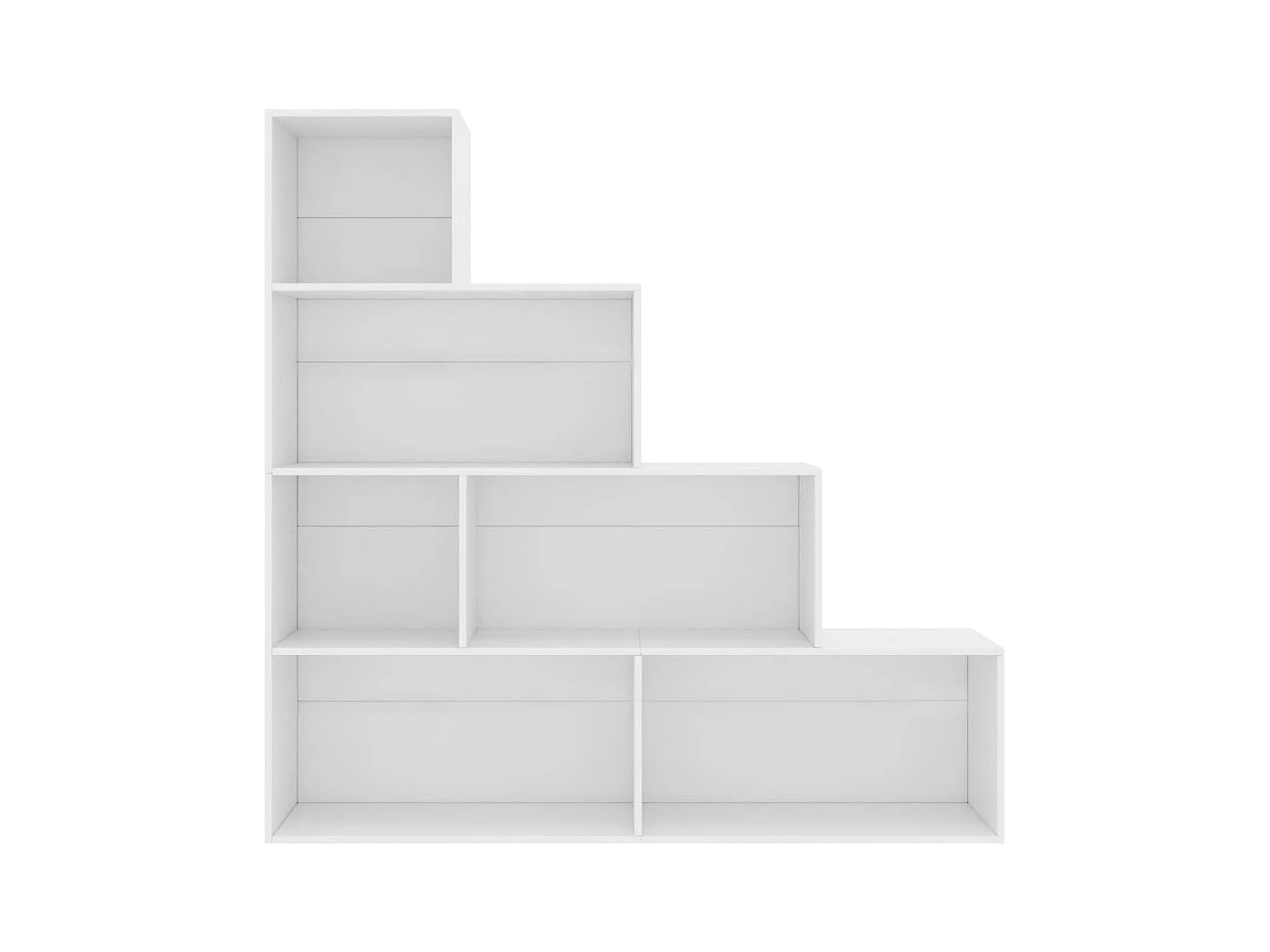 Bibliothèque | Etagère de rangement | Meuble de rangement Blanc 155x24x160 cm Bois d'ingénierie