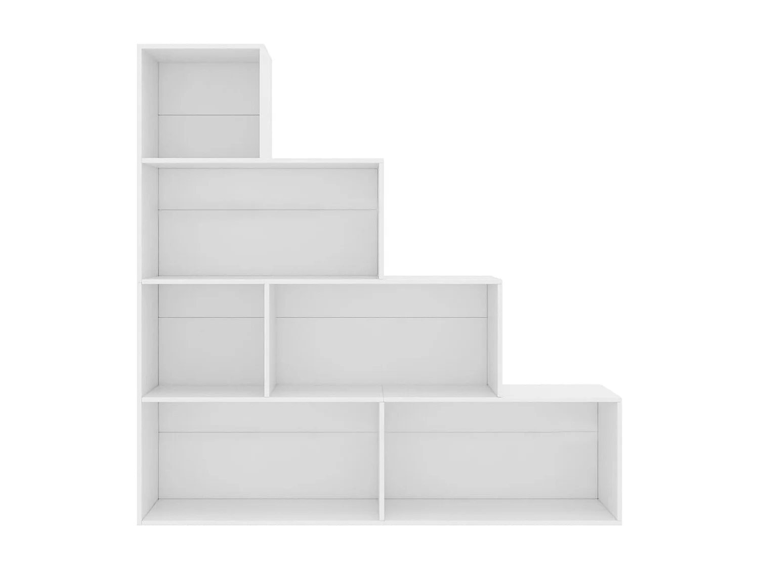 Bibliothèque | Etagère de rangement | Meuble de rangement Blanc 155x24x160 cm Bois d'ingénierie