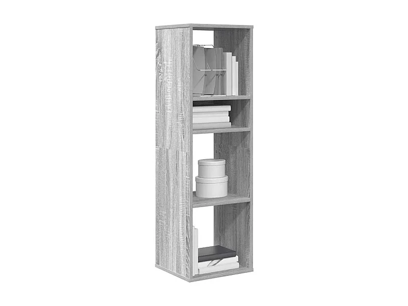 Libreria | Scaffale | Mobile di stoccaggio Grigio Sonoma 34x31x112 cm in Legno Multistrato