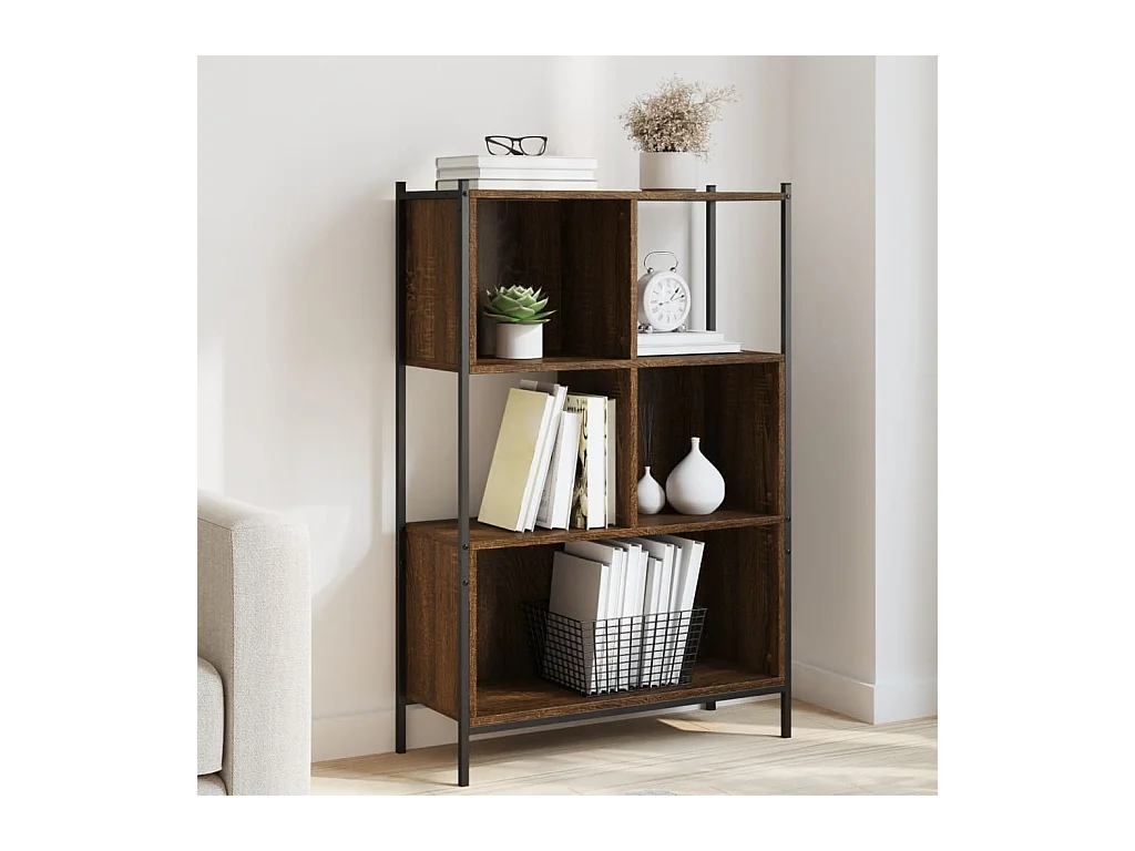 Libreria | Scaffale | Mobile di stoccaggio Rovere Marrone 72x28x109 cm in Legno Multistrato