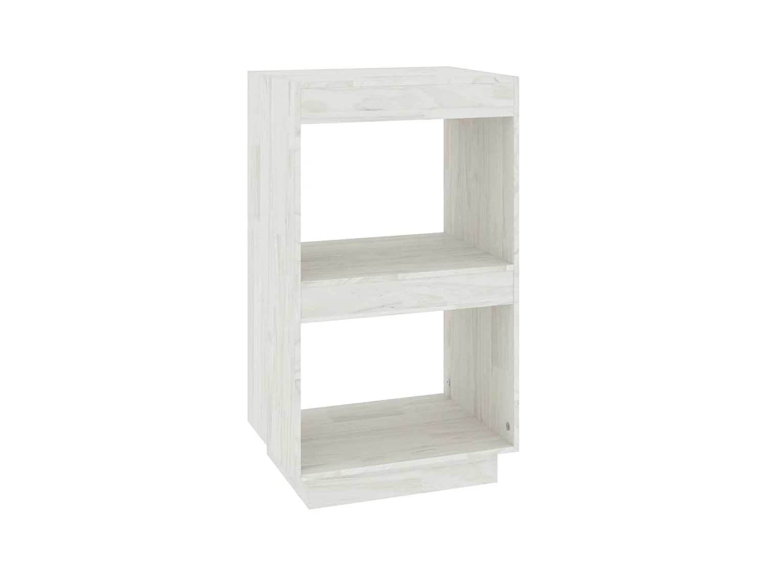 Libreria | Scaffale | Mobile di stoccaggio Bianca 40x35x71 cm in Legno Massello di Pino