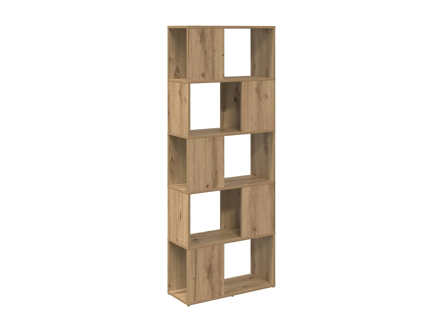 Armadio per Libri | Scaffale Libri | Mobile di stoccaggio Rovere Artigianale Truciolare 60 x 24 x 155 cm Armadio per Libri | Scaffale Libri | Mobile di stoccaggio