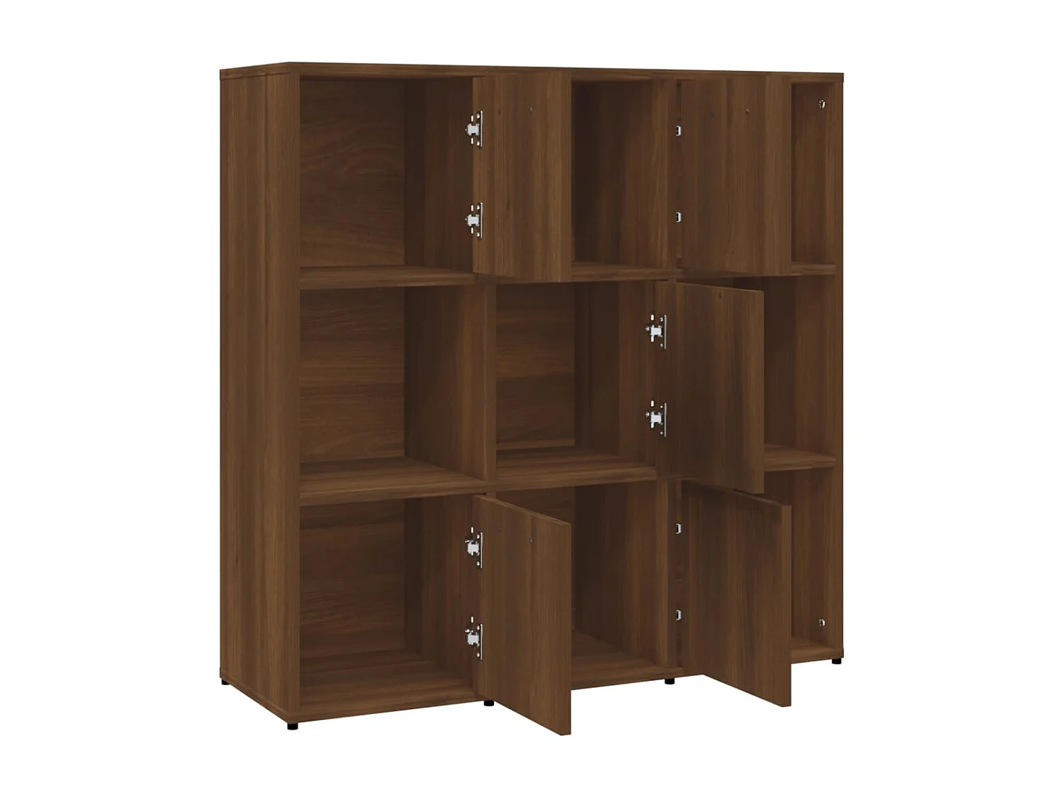 Libreria | Scaffale | Mobile di stoccaggio Rovere Marrone 90x30x90 cm in Legno Multistrato