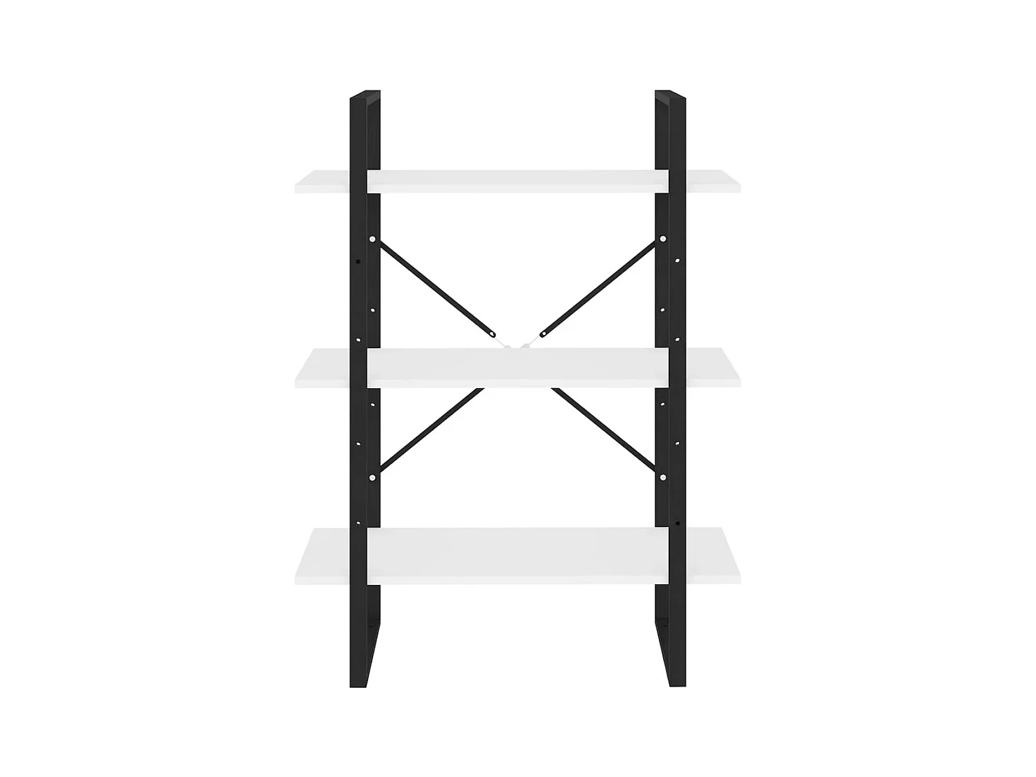 Bibliothèque | Etagère de rangement | Meuble de rangement blanc 80x30x105 cm bois d'ingénierie