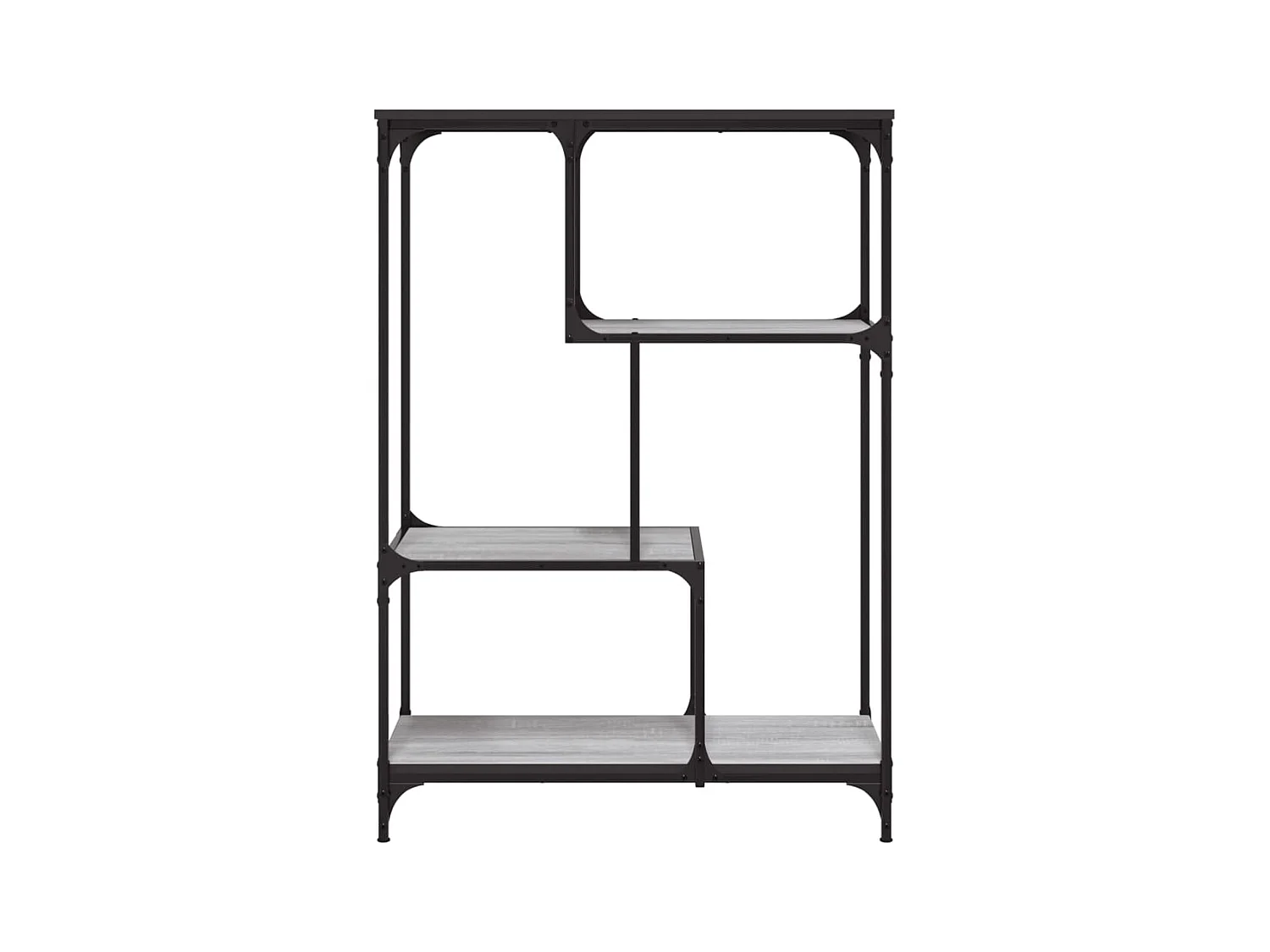 Bibliothèque | Etagère de rangement | Meuble de rangement sonoma gris 81x36x115cm bois d'ingénierie et acier